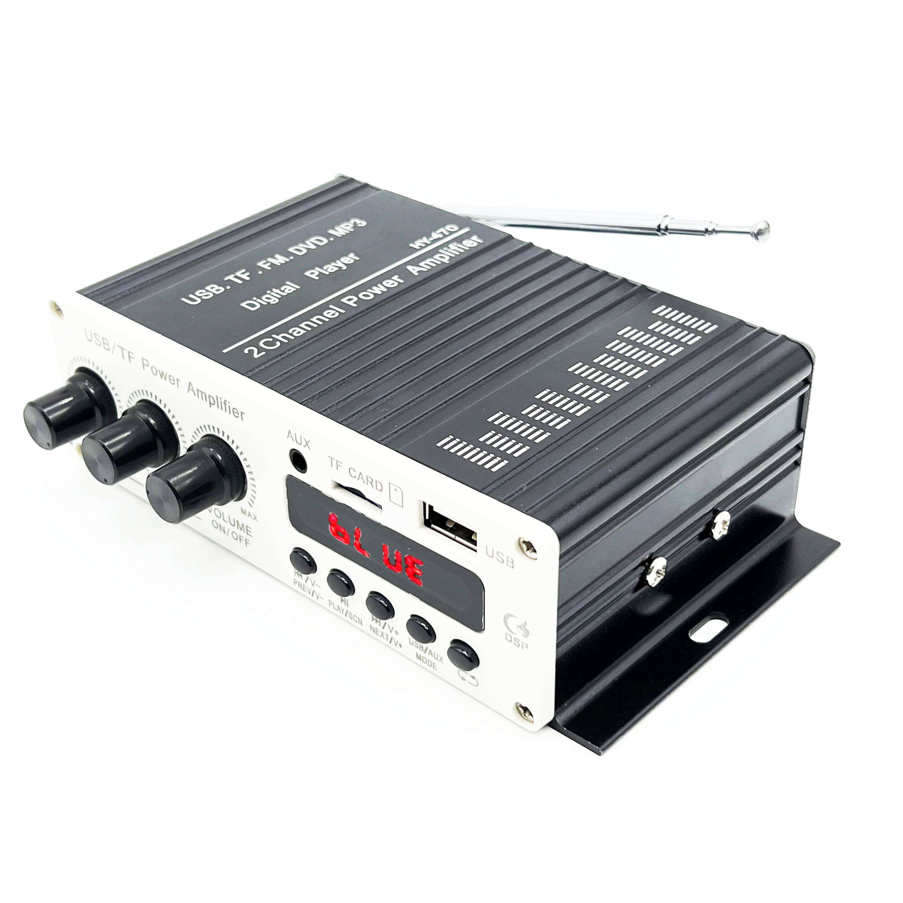 HY-470BT Digital Designs Mini Car Power Amplifier With MP3 Player